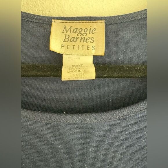 Maggie Barnes Maxi Shift Dress Short Sleeve Modest Minimalist Blue size 2XWP - Picture 3 of 7